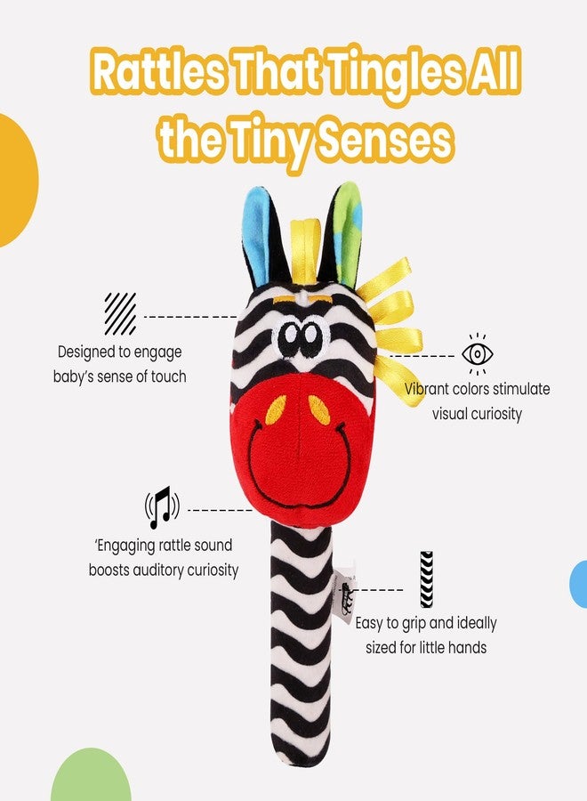 Nuluv Baby Rattle Toy, Colorful, Lightweight and Non-Toxic, Stimulates Auditory and Motor Skills, Lightweight and Easy to Hold Toy, for Babies 3+ Months, Red - Image 3